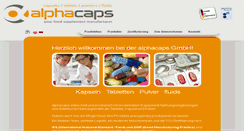 Desktop Screenshot of alphacaps.de