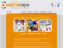 Tablet Screenshot of alphacaps.de